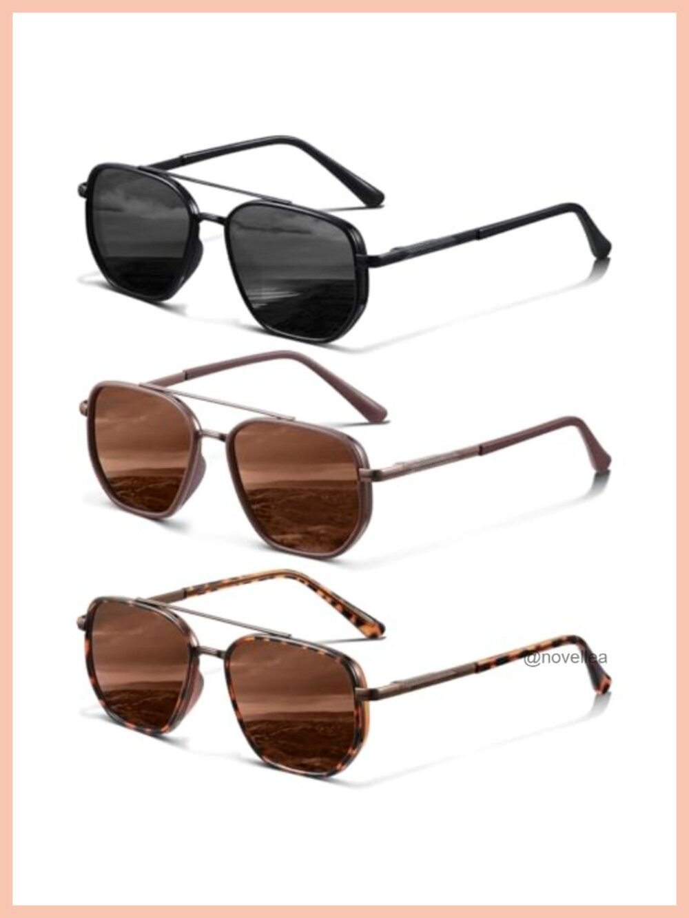 Polarized Aviator Sunglasses for Women Men UV Protection Fashion Shades Trendy